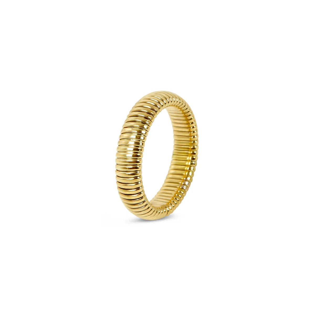 Anillo Pisa Bañado en Oro de 18K