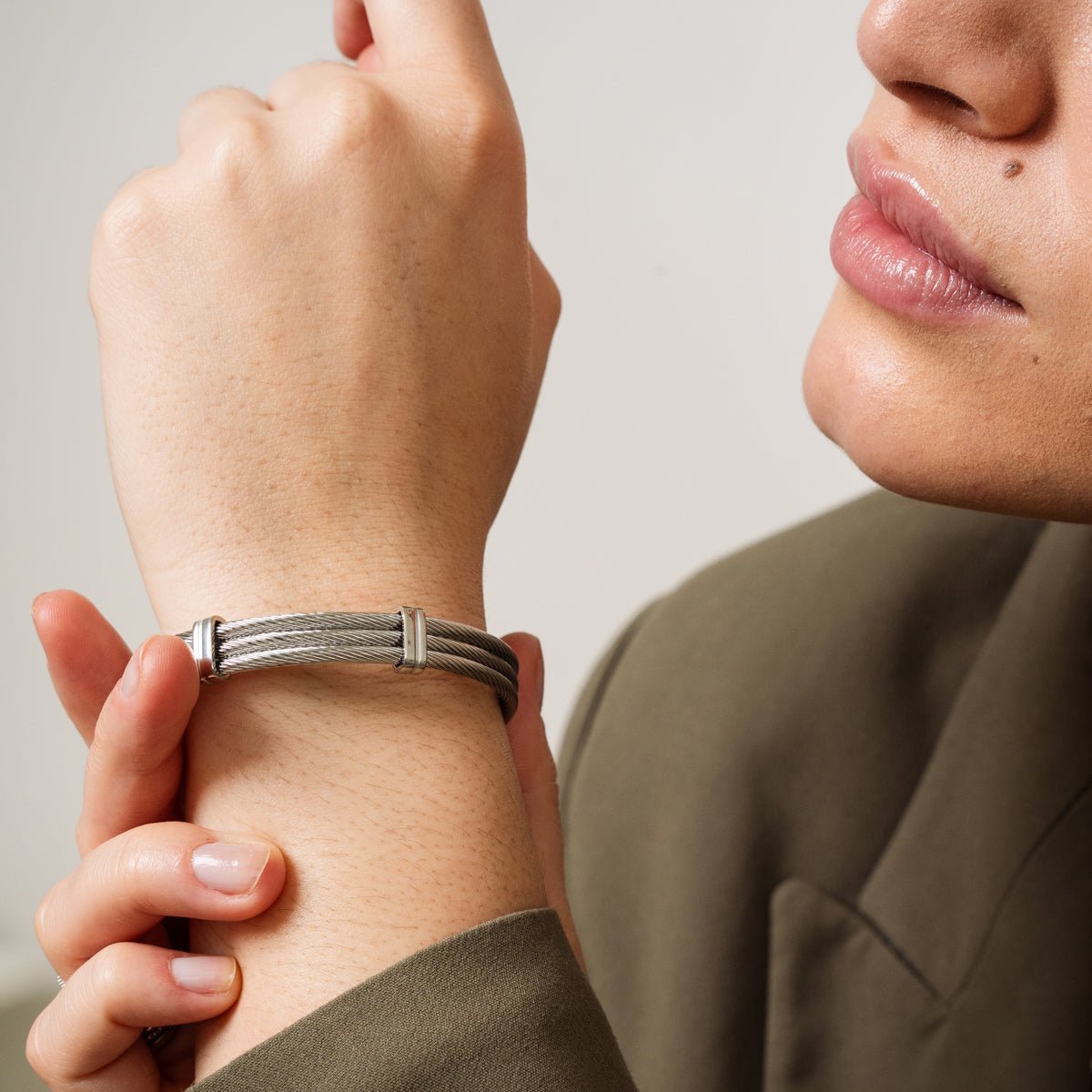 Brazalete Wire - Plata