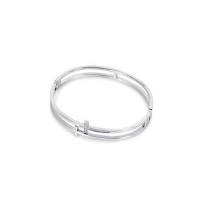 Brazalete Cruz - Plata