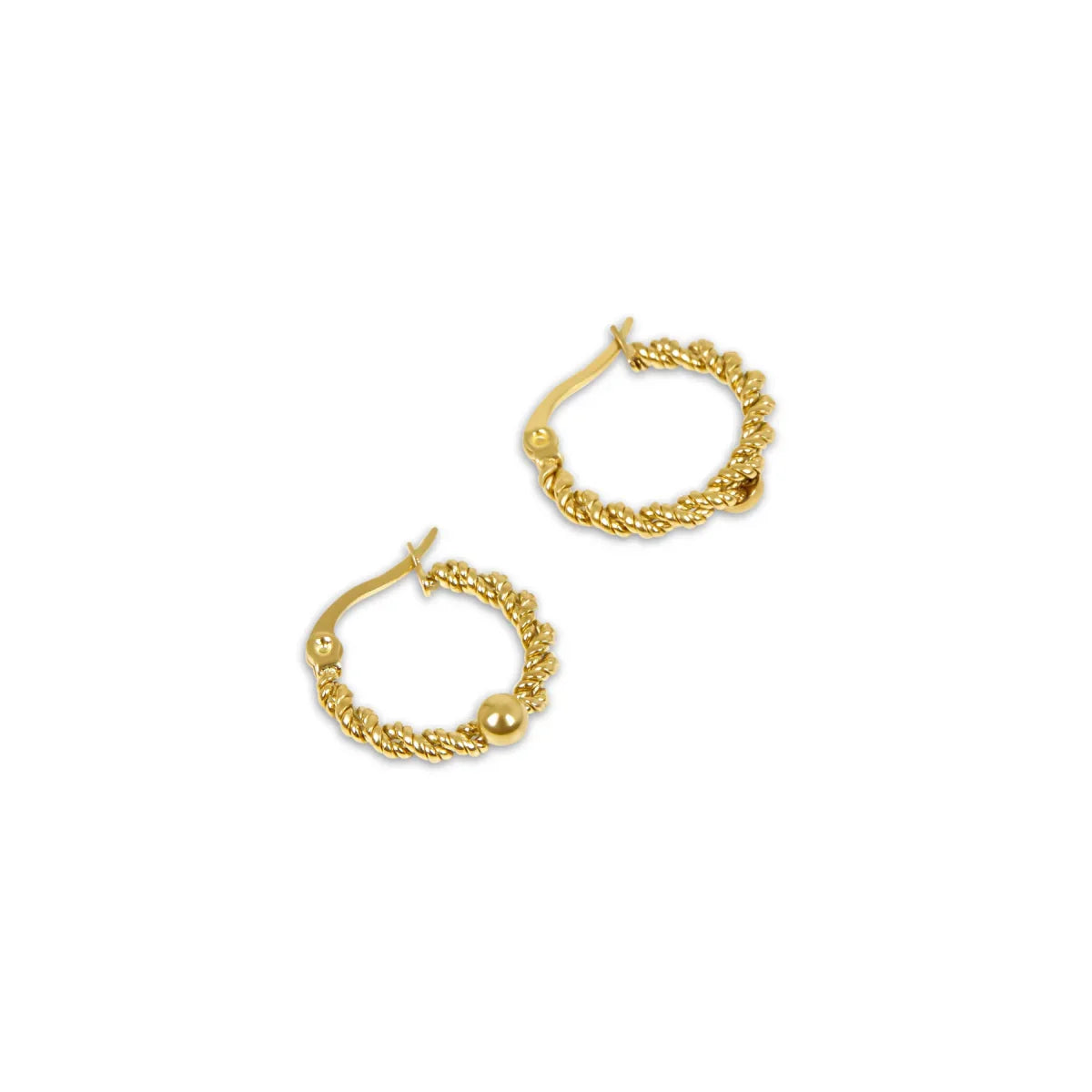 Aro Twist Bañado en Oro de 18K