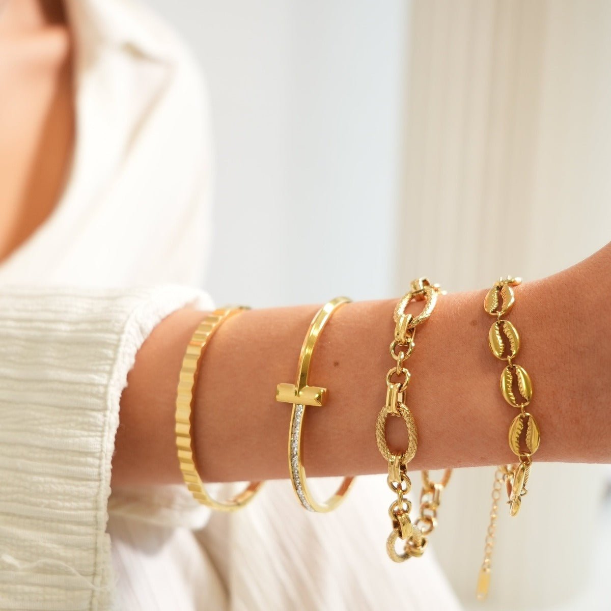 Pulsera Noronha Bañada en Oro 18k