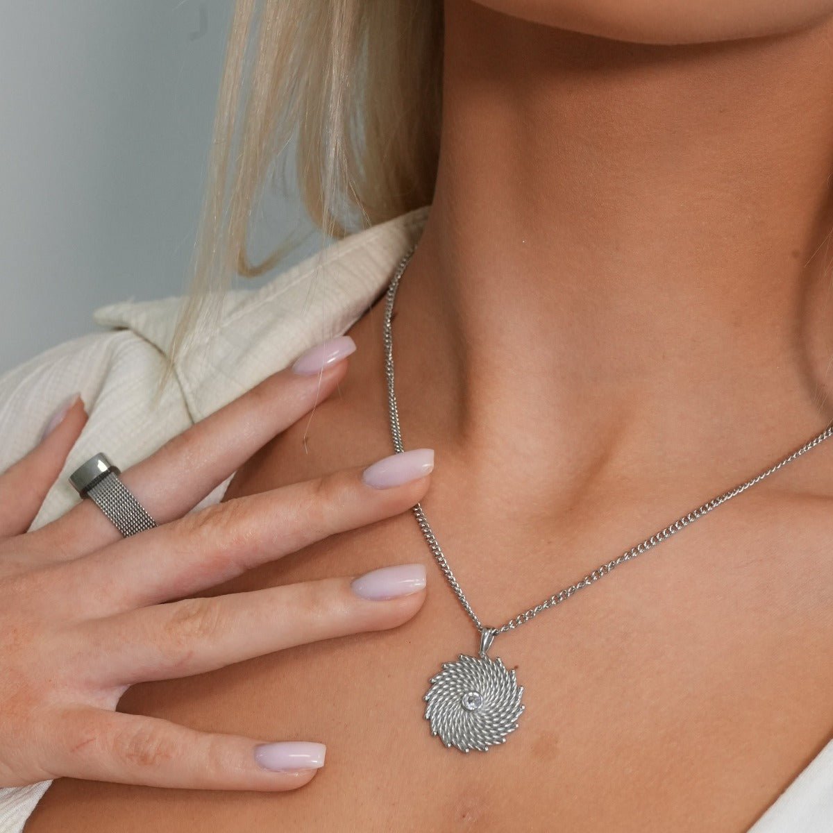 Collar Glow - Plata