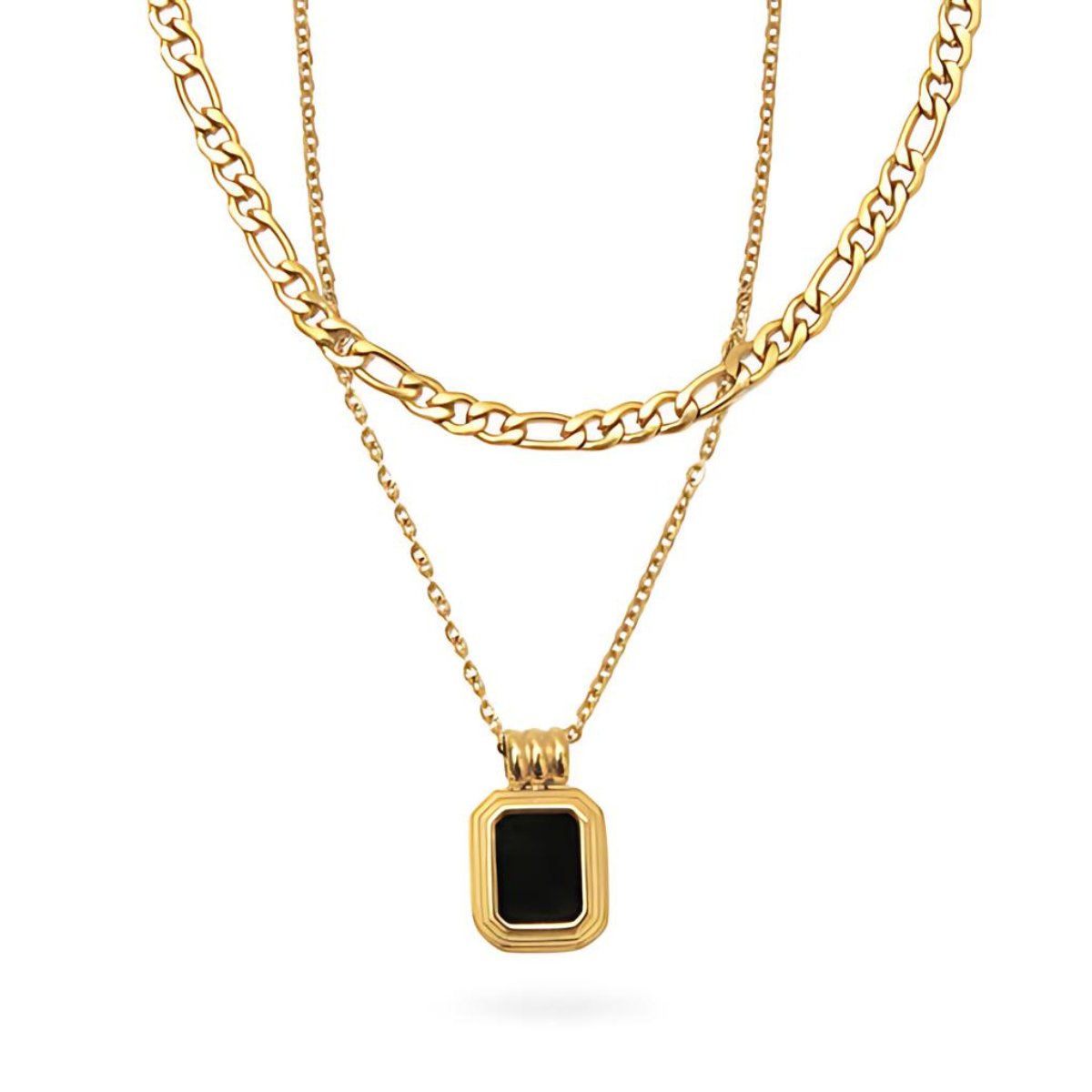 Mix Collar Aurora Bañado en Oro 18K