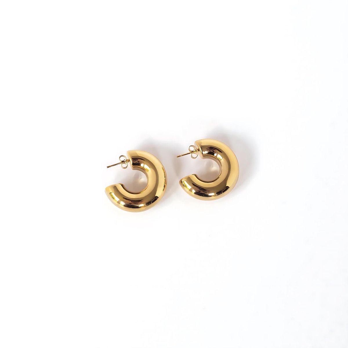 Aro Argola Lola Chunky Bañado en Oro 18K