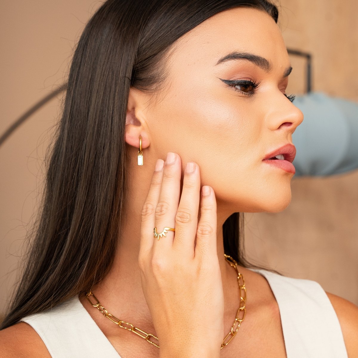 Anillo Sunrise Bañado en Oro 18K