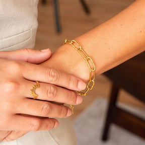 Anillo Sunrise Bañado en Oro 18K