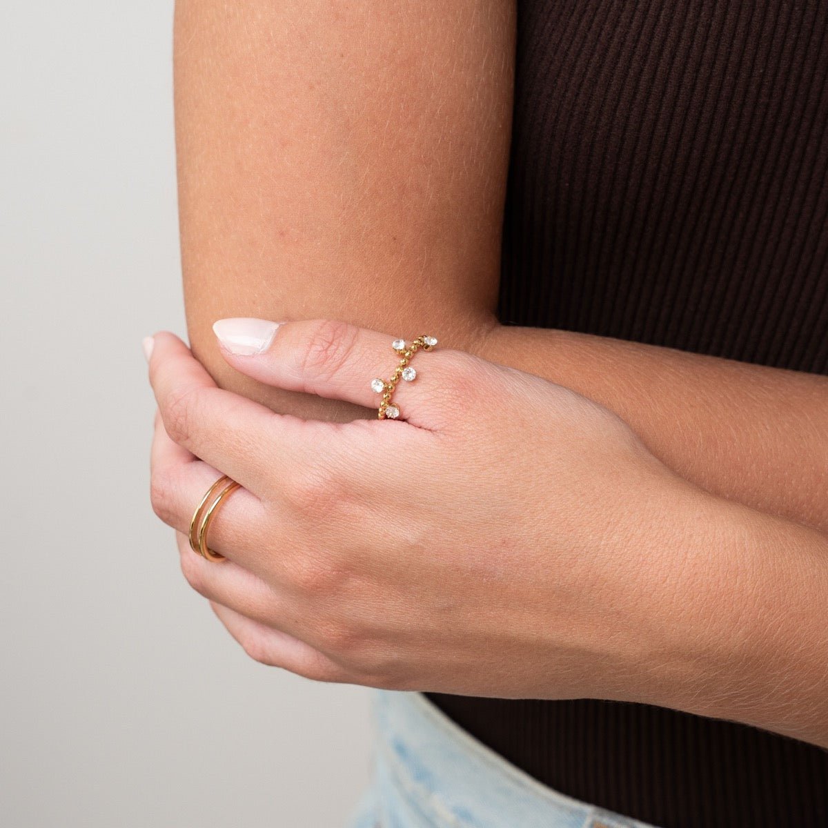 Anillo Serena Bañado en Oro 18K