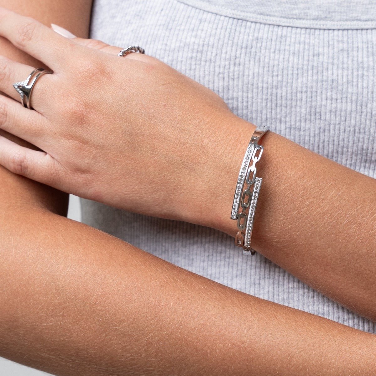 Brazalete Donatela - Plata