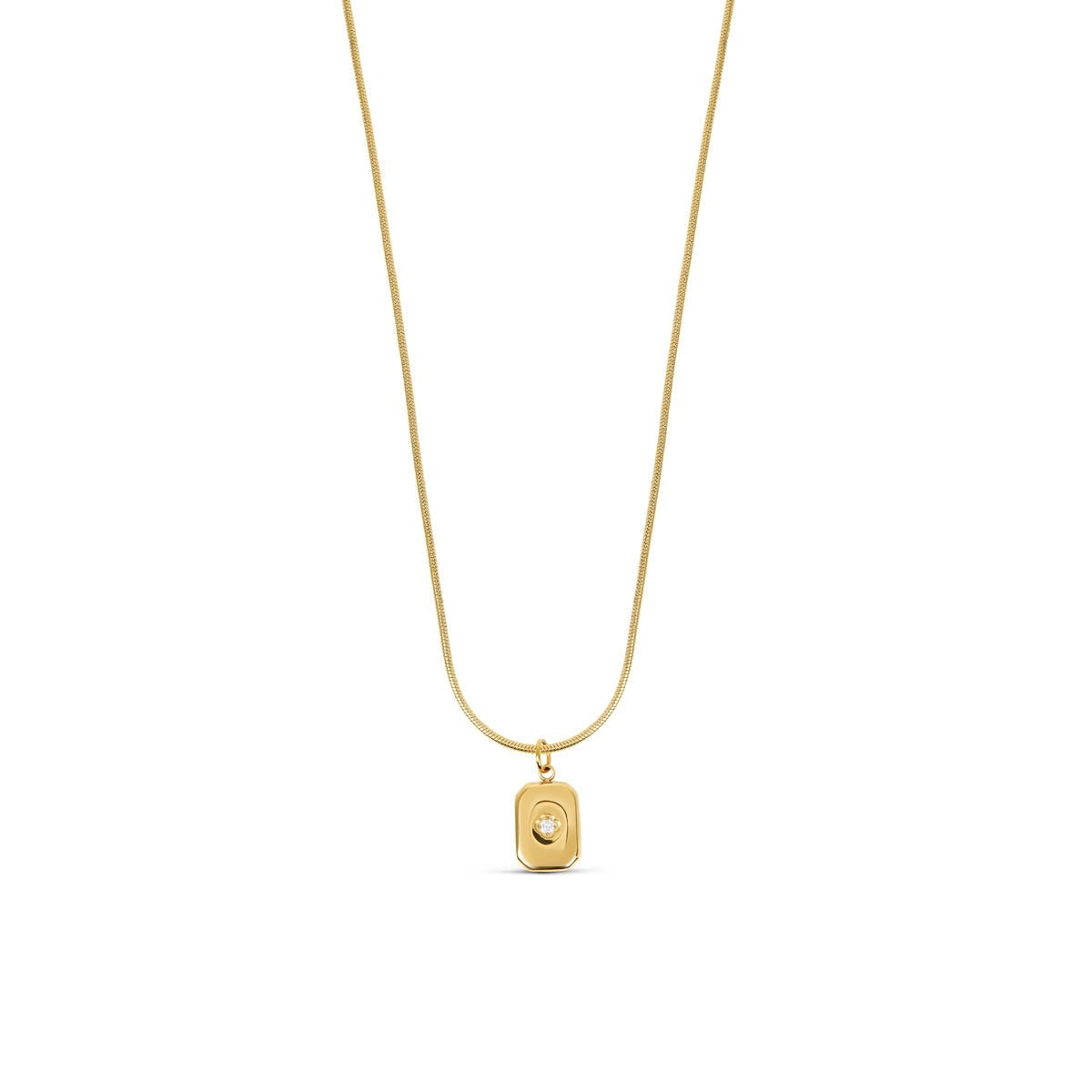 Collar Shine Colgante Bañado en Oro 18k