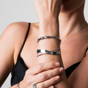 Brazalete Bamboo - Plata