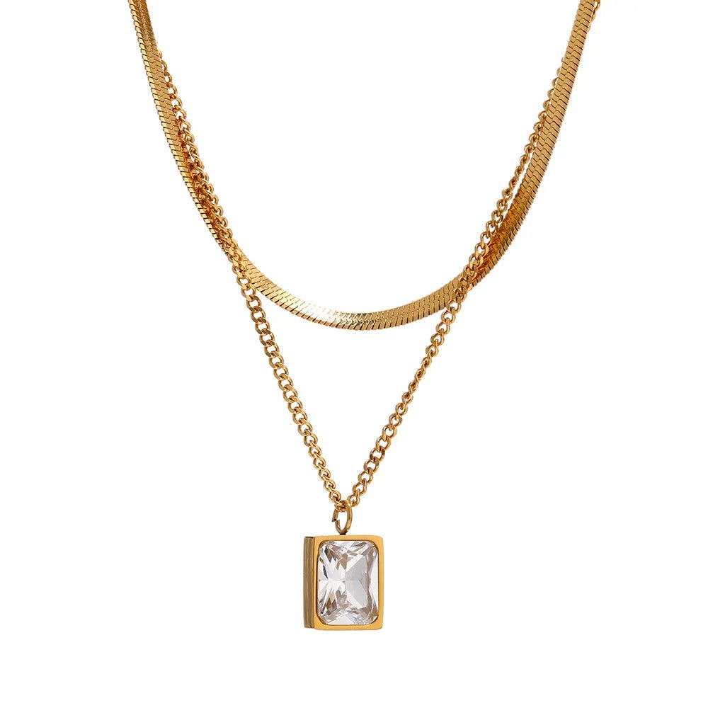 Mix Collar Paris Bañado en Oro 18k