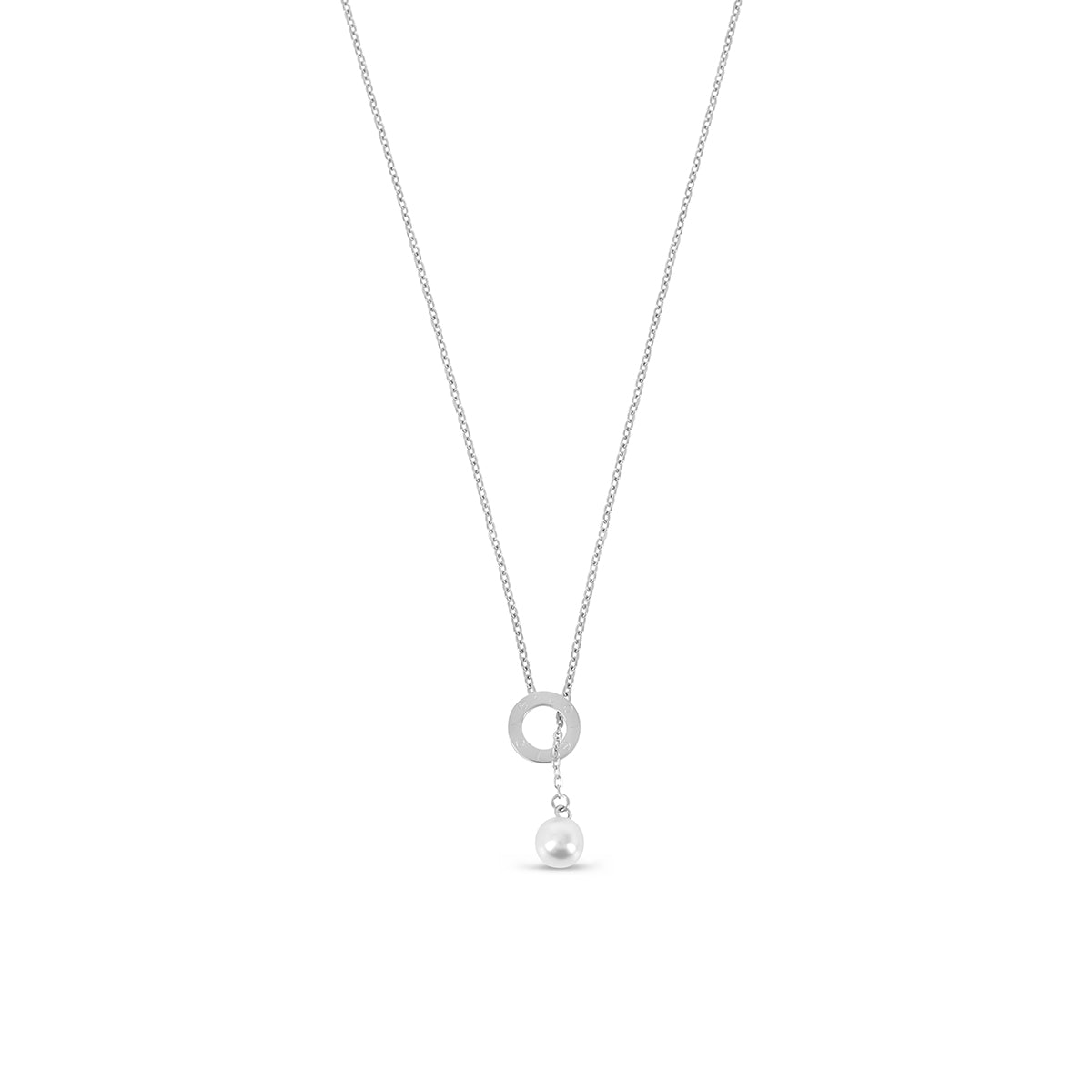 Collar Sicília Pérola - Plata