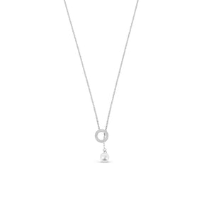 Collar Sicília Pérola - Plata