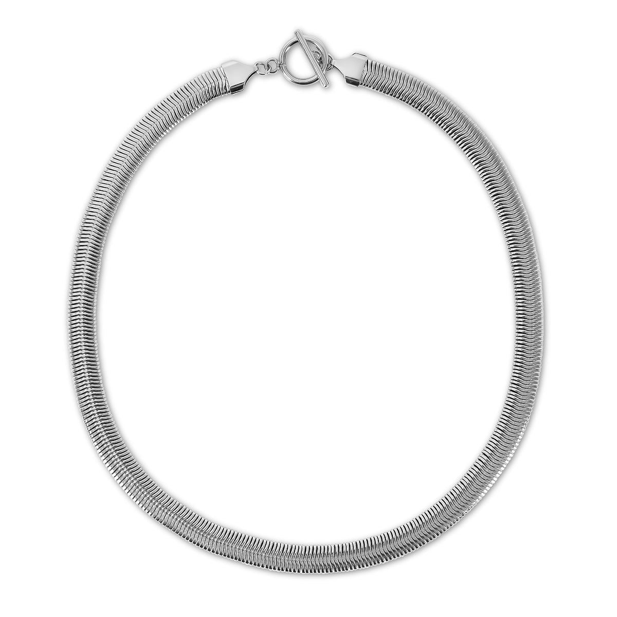 Collar Gargantilha Gaia Malha - Plata