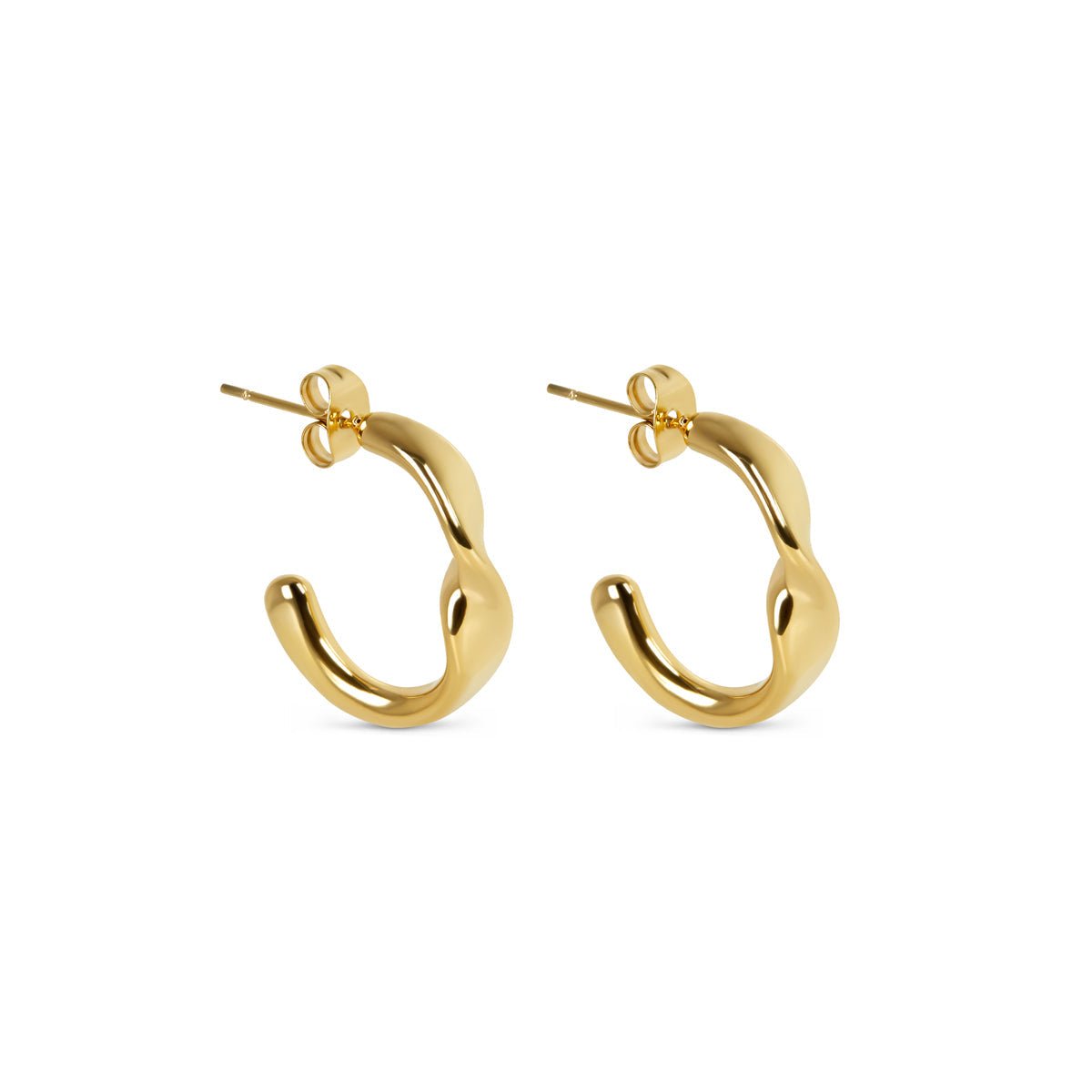 Aro Argola Luci Bañado en Oro 18k