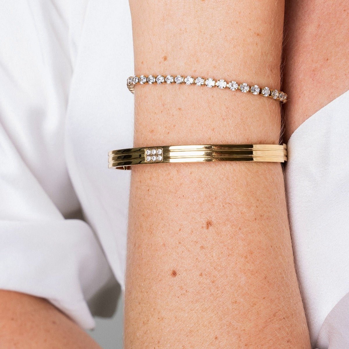 Brazalete Hanna Bañado en Oro 18k