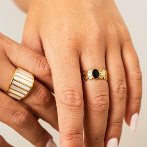 Anillo Coliseu Bañado en Oro 18k