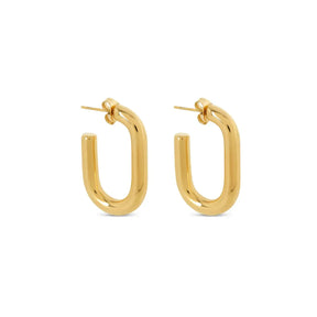 Aro Argola Piper Bañado en Oro 18k