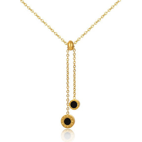 Collar Gravatinha Athenas Bañado en Oro 18k