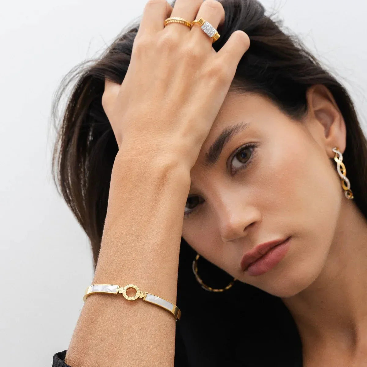 Brazalete Aura Bañado en Oro 18k