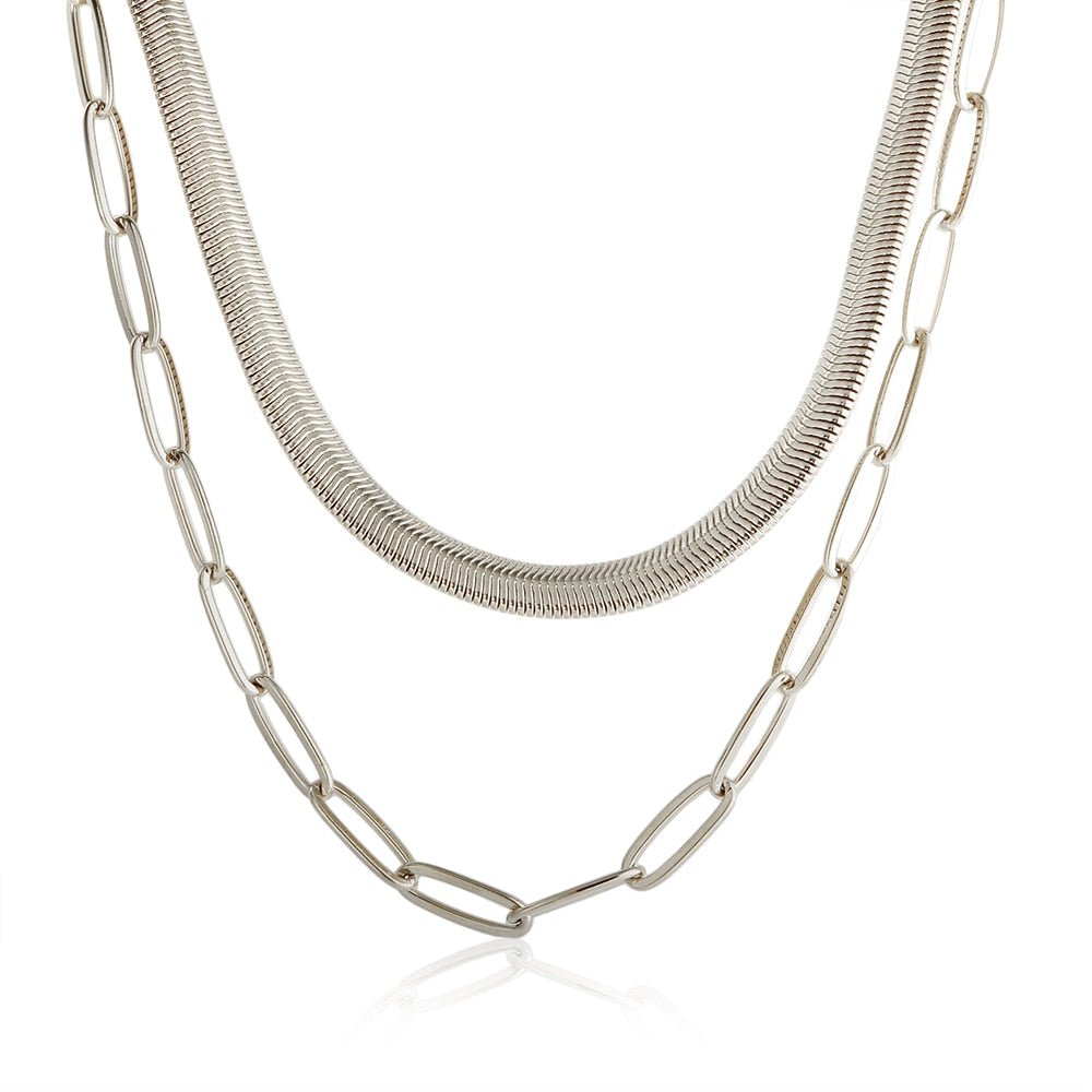 Mix Collar Antonela Bañado en Oro 18k
