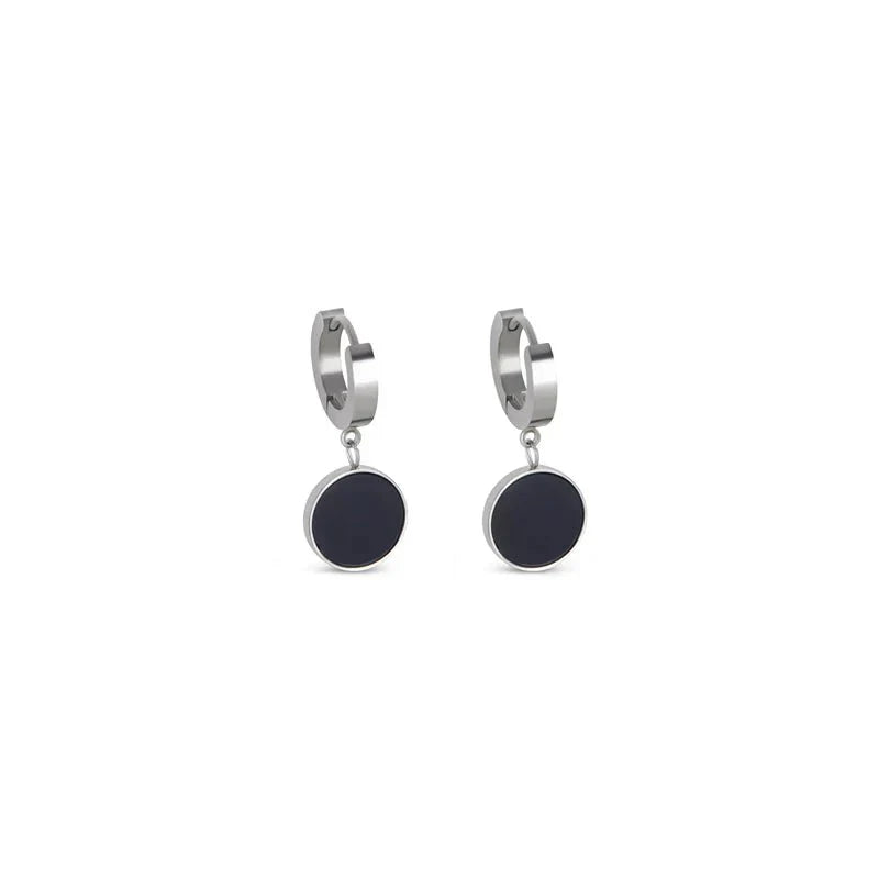 Aro Colgante Noir - Plata