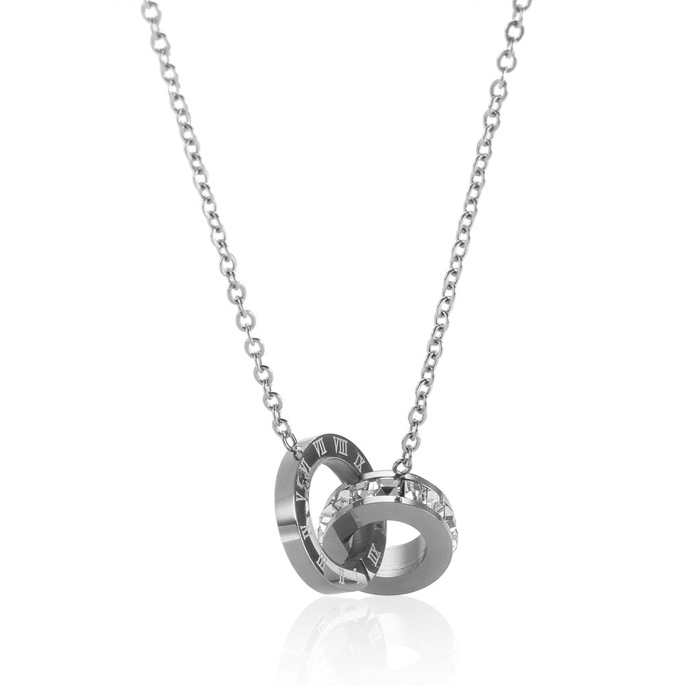 Collar Imperial Piedra Zirconia Bañado en Oro 18K
