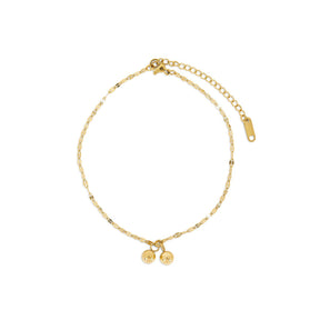 Tobillera Delicada Bañado en Oro 18K