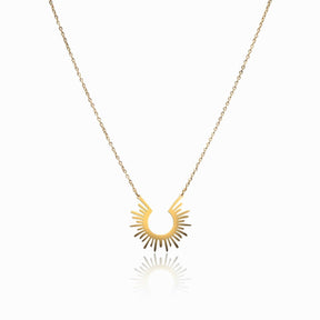 Collar Spike Colgante Bañado en Oro 18K