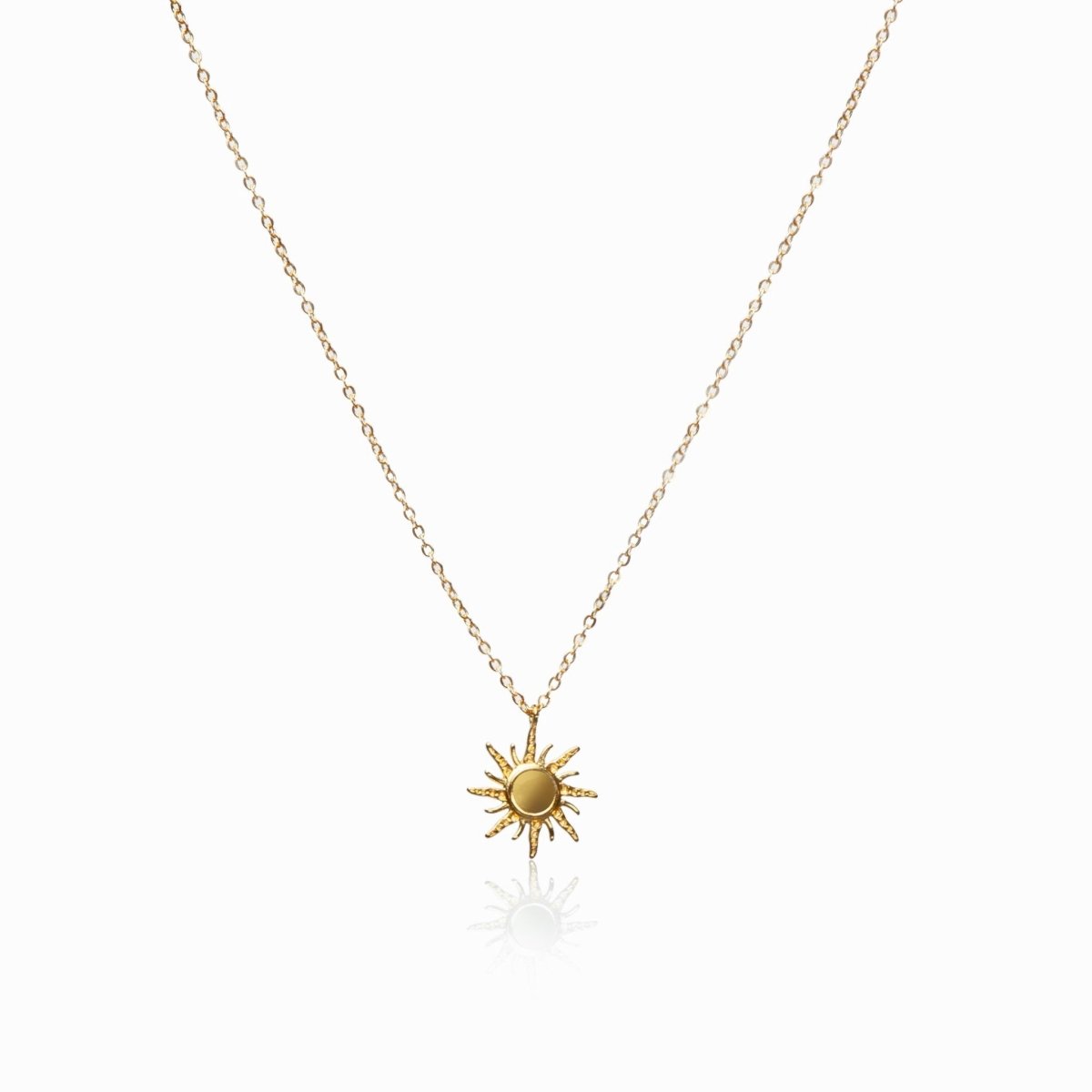 Collar Solstício Colgante Bañado en Oro 18K