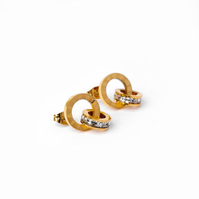 Aro Imperial Piedra Zirconia Bañado en Oro 18K