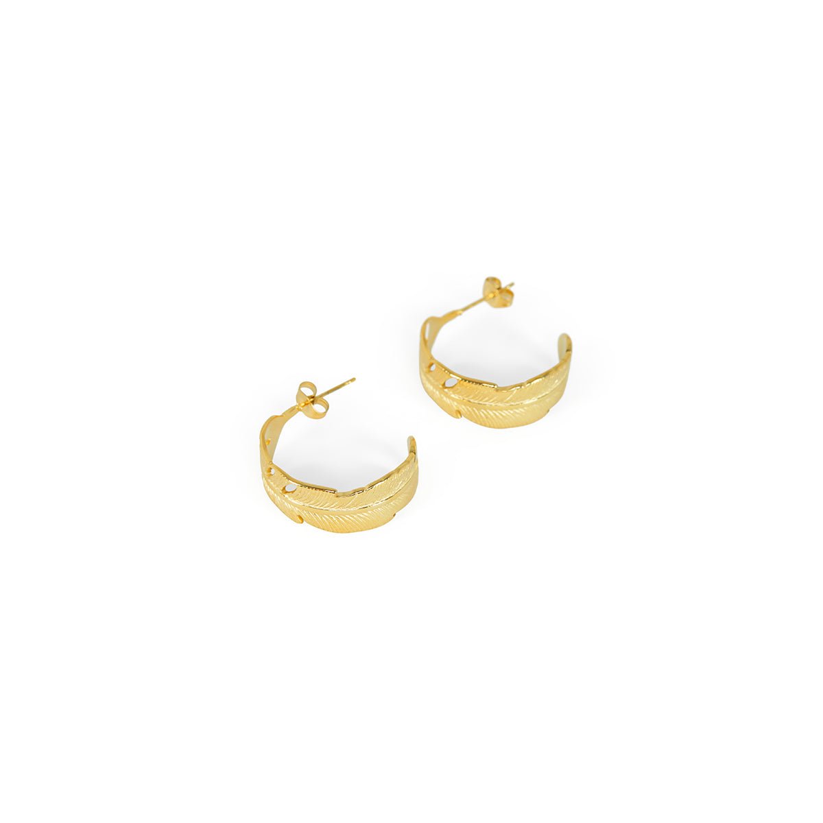 Aro de Argola Atena Bañado en Oro 18K