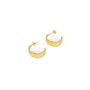 Aro de Argola Atena Bañado en Oro 18K