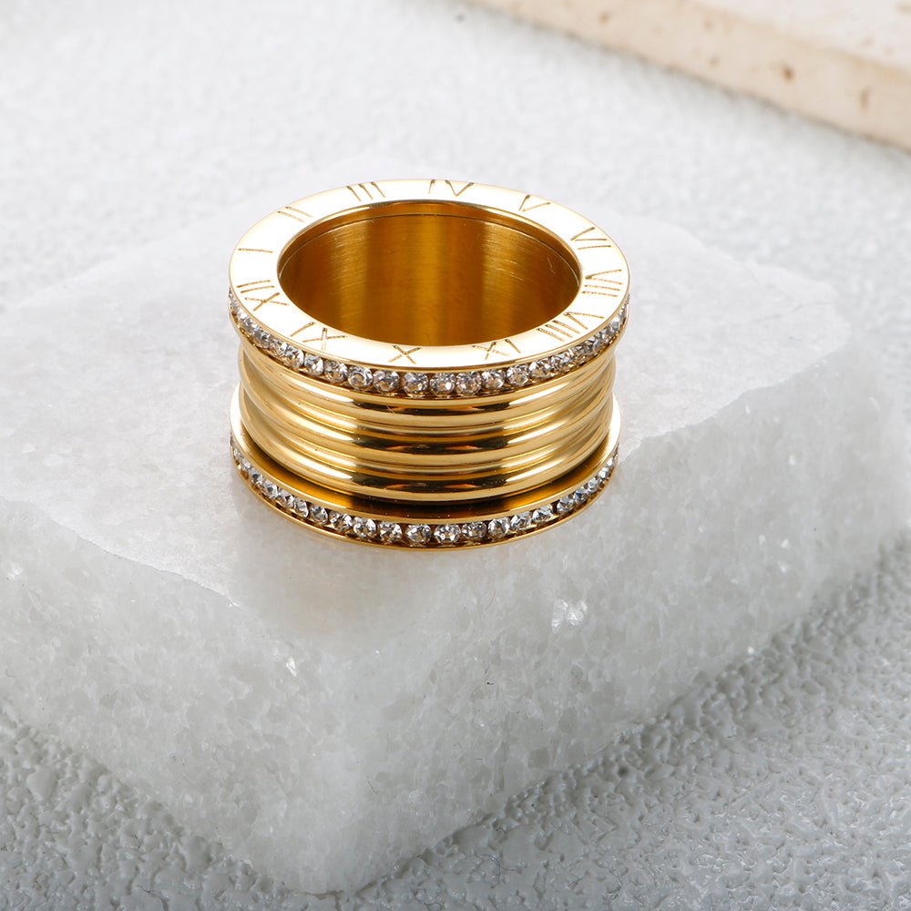 Anillo Luxo Imperial Bañado en Oro 18K