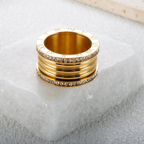Anillo Luxo Imperial Bañado en Oro 18K