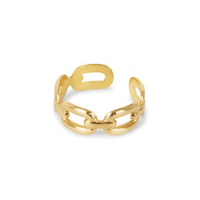 Anillo Ajustable Elo Bañado en Oro 18K
