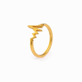 Anillo Ritmo do Amor Bañado en Oro 18K