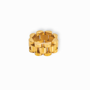 Anillo Beauty Largo Elos Minimalista Bañado en Oro 18k