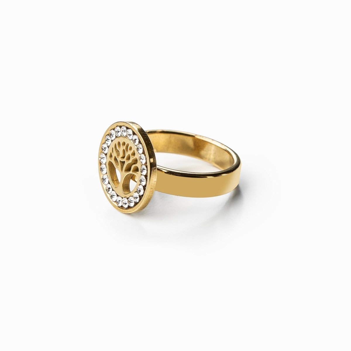 Anillo Árbol da Vida Bañado en Oro 18K
