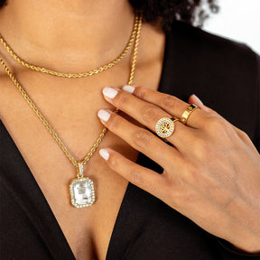 Anillo Árbol da Vida Bañado en Oro 18K