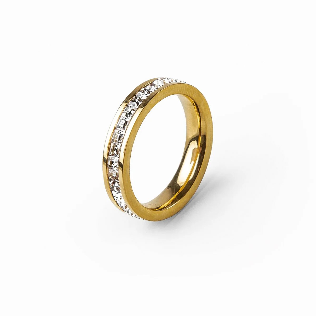 Anillo Brilhante Bañado en Oro 18K