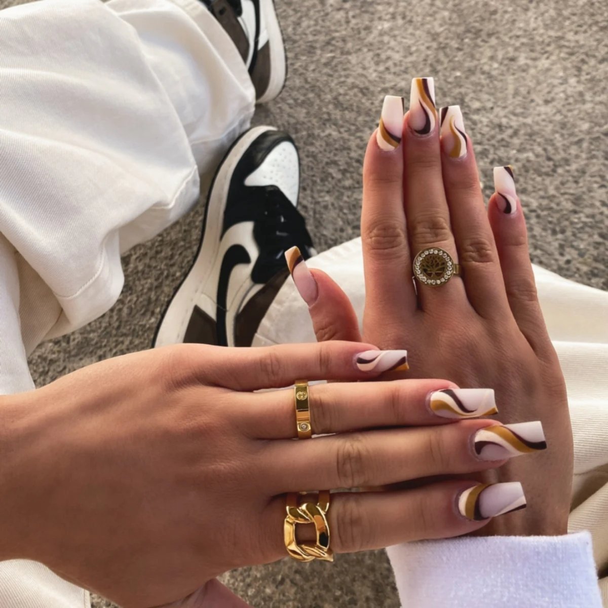 Anillo Classic Inspiração Bañado en Oro 18k