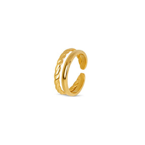 Anillo Duo Bañado en Oro 18k