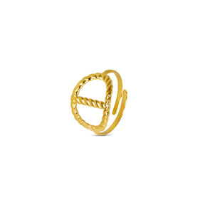 Anillo Éclat Ajustable Bañado en Oro 18k