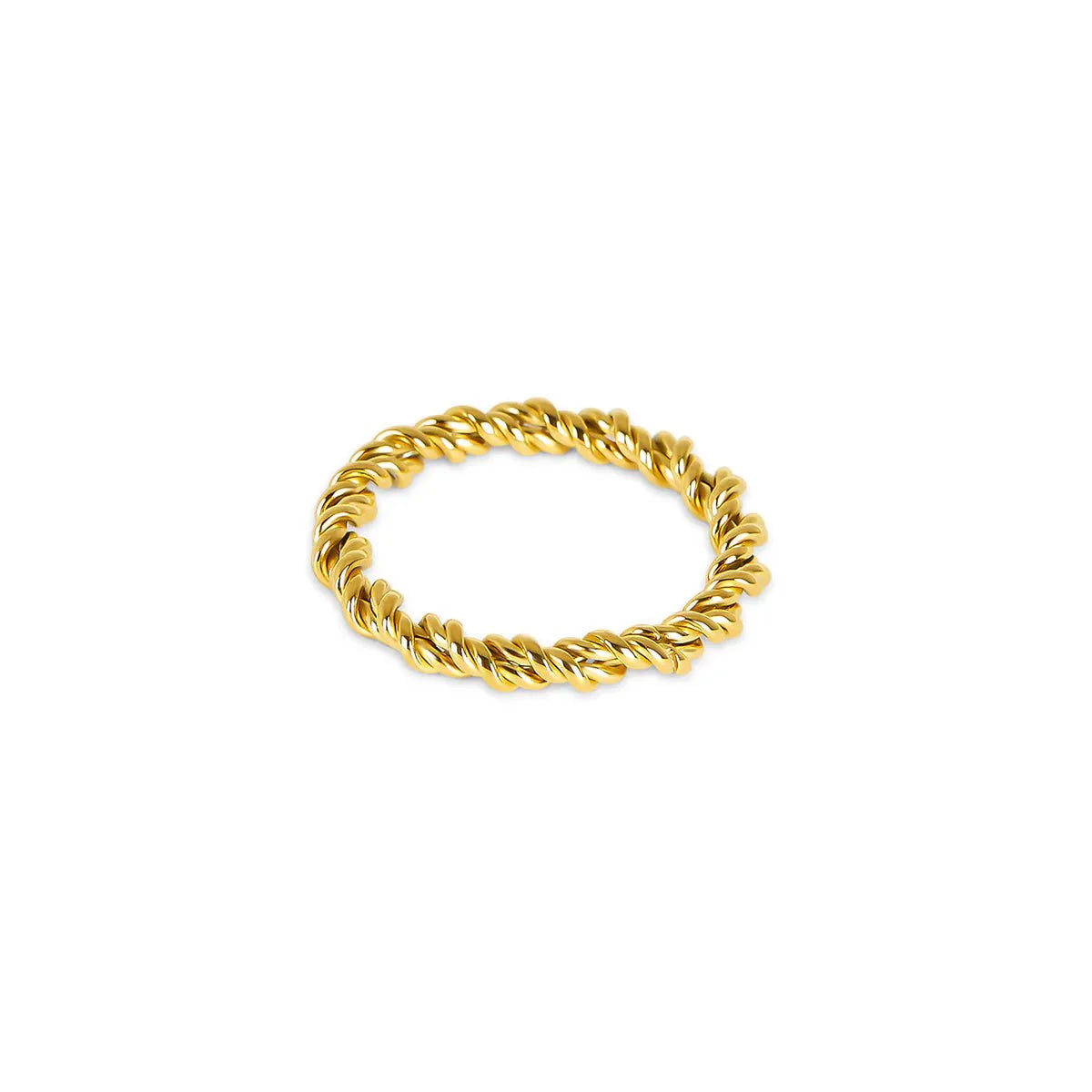 Anillo Espiral Bañado en Oro de 18K