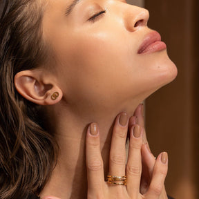 Anillo Lucia Duplo Bañado en Oro 18k