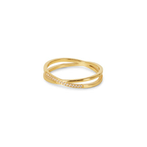 Anillo Lucia Duplo Bañado en Oro 18k