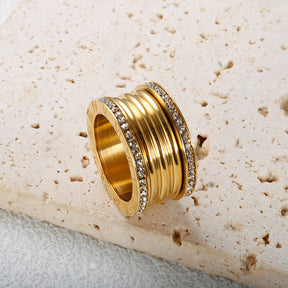 Anillo Luxo Imperial Bañado en Oro 18K