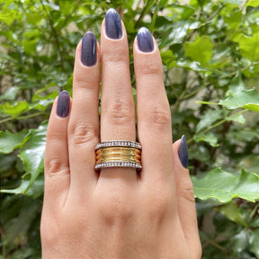 Anillo Luxo Imperial Bañado en Oro 18K