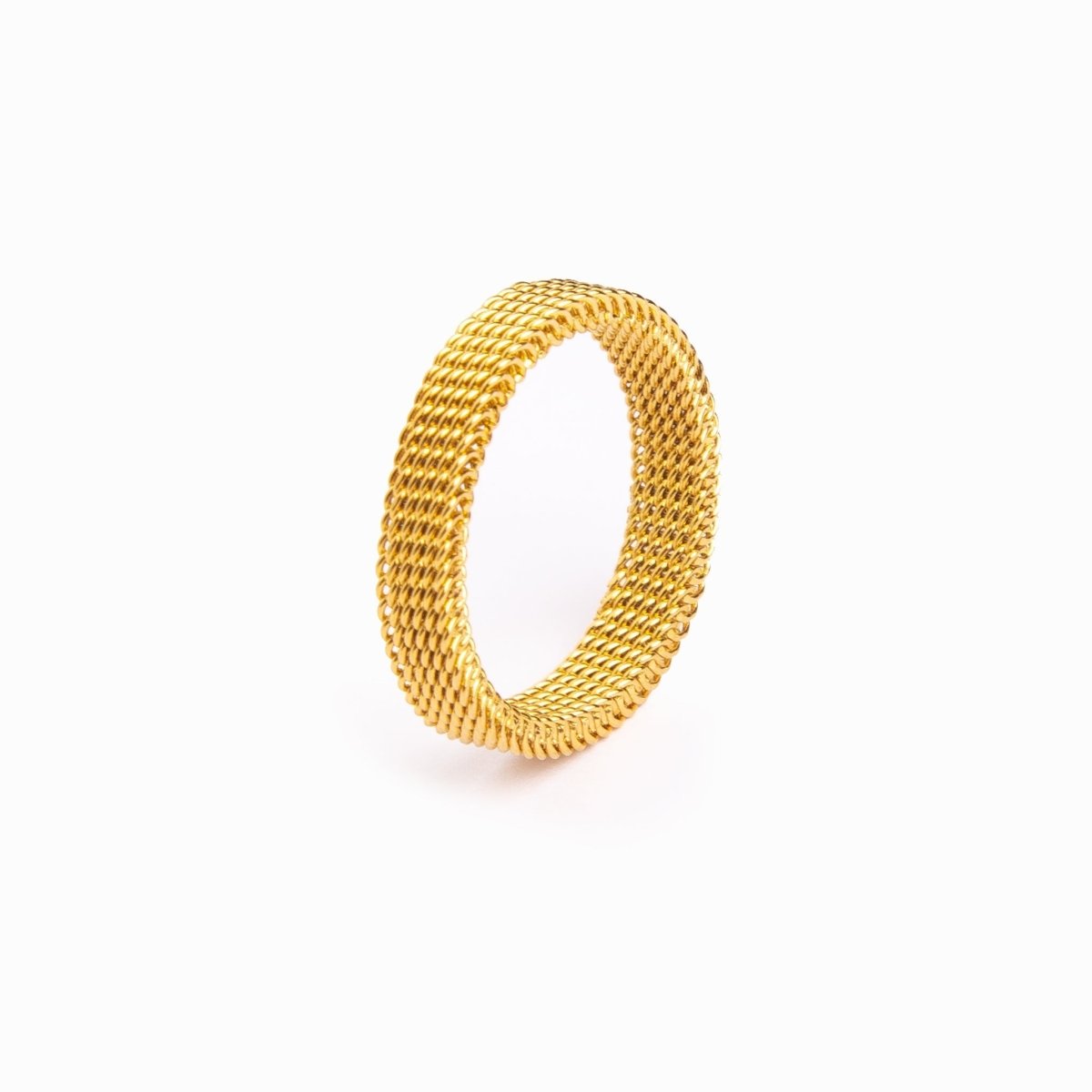 Anillo Motion Malha Bañado en Oro 18K